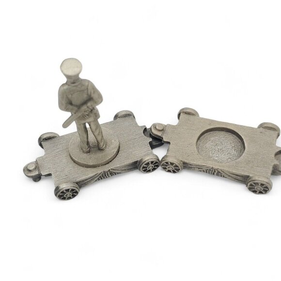 Vintage‎ Miniature Fort Pewter Train Car Policeman "Lasting Expressions" Ext Car - Picture 6 of 8